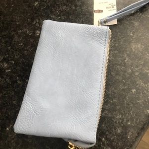 NWT blue clutch
